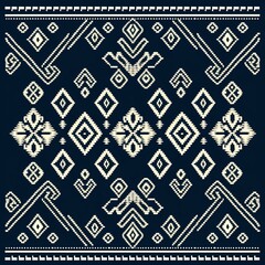 Fototapeta premium Traditional geometric ethnic pattern design