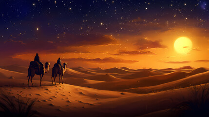 Fototapeta premium sunrise in the desert