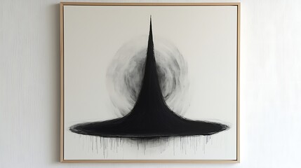 Minimalist Halloween Inspired Abstract Wall Art