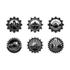 Obraz premium Setting vector on white background, Instant Digital Download. Illustration for prints on t-shirt and bags, posters 