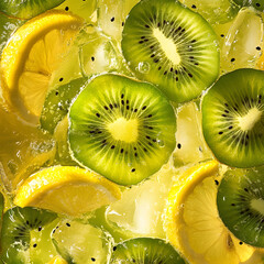 Refreshing Kiwi Lemonade with Citrus Slices