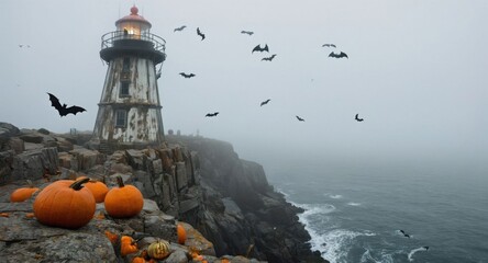 halloween background with pumpkin