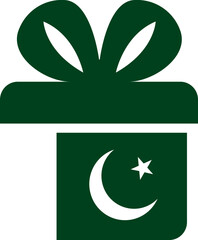 Pakistan Flag on Gift Icon