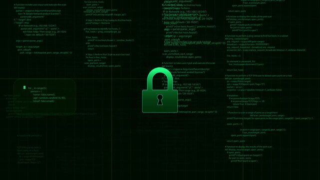 Cybersecurity with important data information and security alert