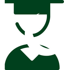 Pakistan flag on Male student icon