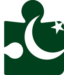 Pakistan flag on Puzzle icon