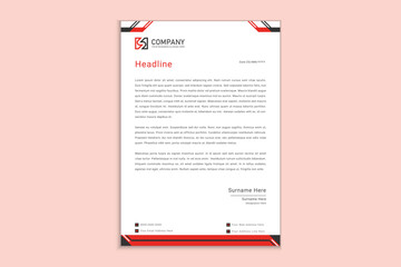 Modern Business Letterhead Design Template  for Corporate and Business Use