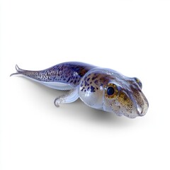 Fototapeta premium Creative Squid on White Background in Raw Style