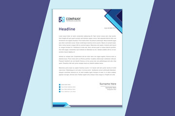 Modern Business Letterhead Design Template  for Corporate and Business Use