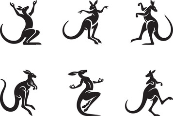 Dancing kangaroo vector illustration design