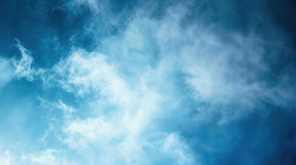 Obraz premium Blue Sky with White Clouds