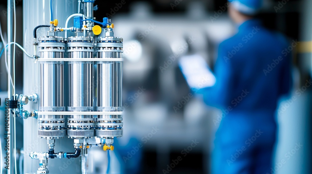 Aufkleber advanced hydrogen energy storage hub modern infrastructure with strategic location efficient distrib