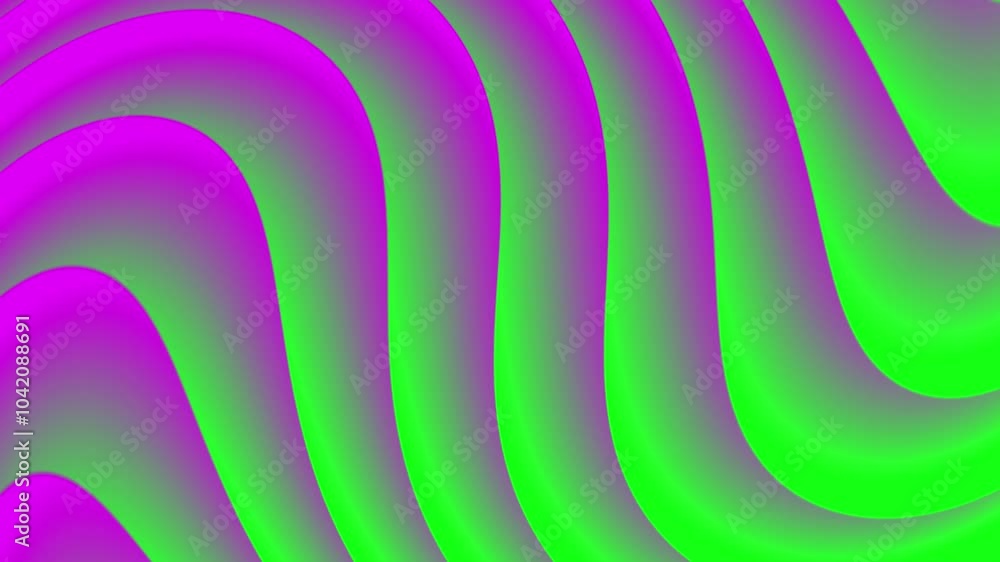Poster abstract multicolor liquid gradient curve waves flowing smoothly and slowly. seamless looped moving 