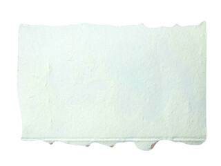 White shredded paper isolated on transparent background.