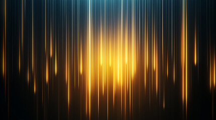 Golden Abstract Lines on Dark