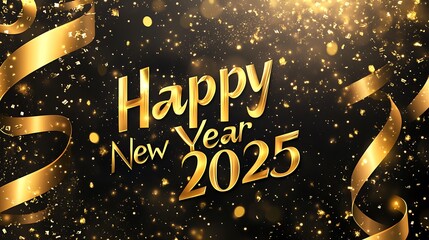 Festive 2025 New Year Images – Glittering Gold, Party Confetti, and Stunning Celebration Designs