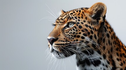 Obraz premium leopard seal swimming underwater in the antarctic sea towards the camera