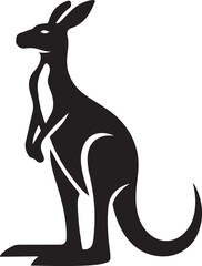 Kangaroo silhouette vector