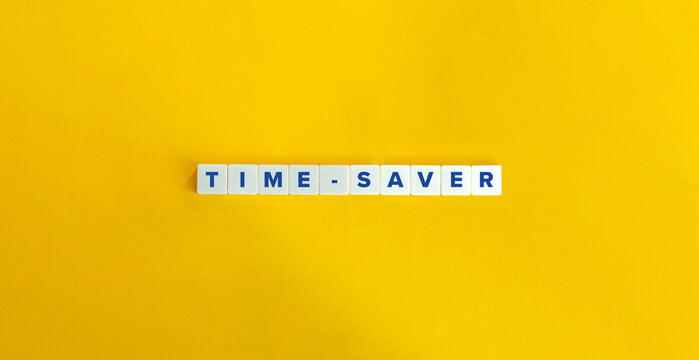 Time-saver Word. Automation, Shortcut, Increased Productivity, Reduced Stress Concept.