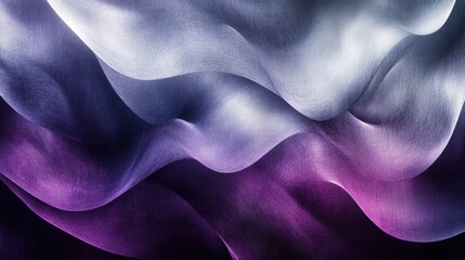 Obraz premium A shimmering gradient of silver and dark purple tones, softly blending into an elegant, abstract composition.
