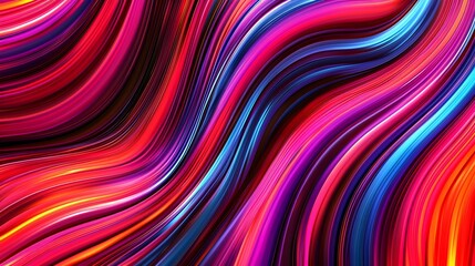 Fototapeta premium Abstract Vibrant Swirling Ocean Waves Background