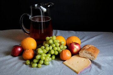 still life with fruits