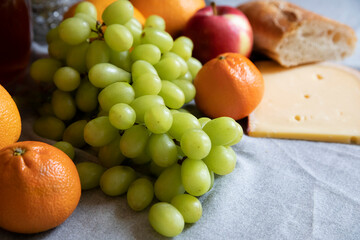 cheese and fruits