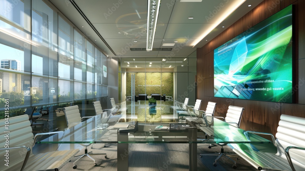 Canvas Prints Modern Corporate Conference Room Interior Design