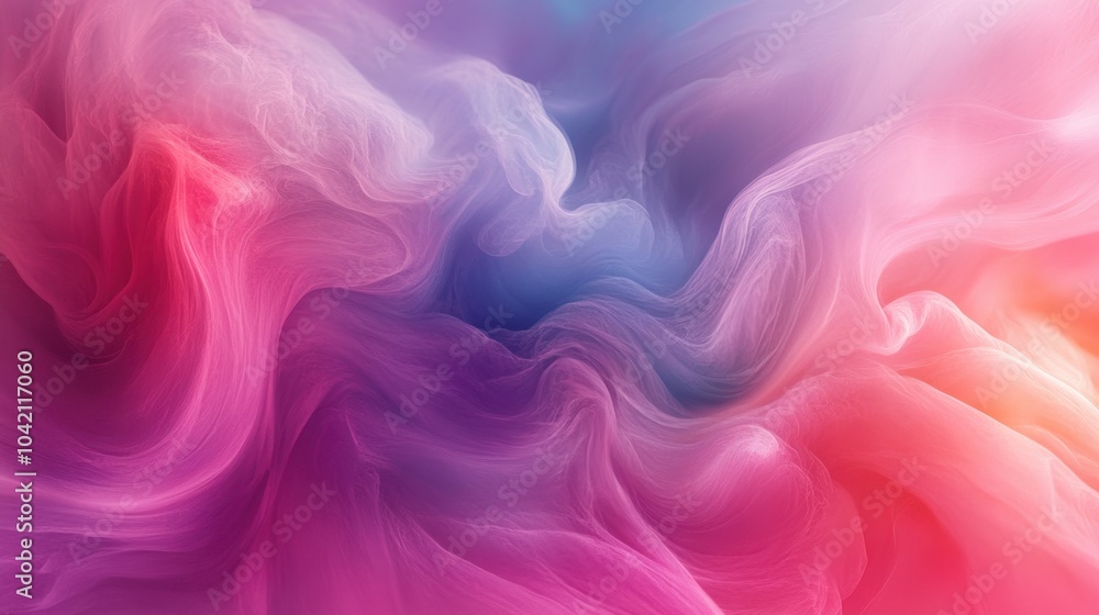Poster a soft, ethereal mist of colors blending seamlessly, with subtle texture and smooth gradients.