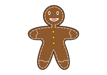 Galleta de Navidad de jengibre. Adorno navideño