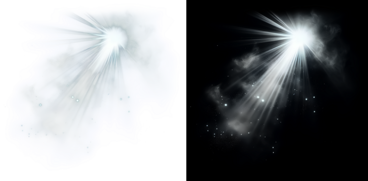 light beam bright, star-like explosion of light radiating outward in a cross shape