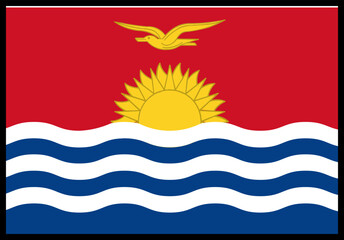 Kiribati Flag rectangle Icon