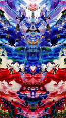 Abstract background art . Ethnic pattern. Mixtures of oil paint. Trendy hand painting canvas. Wall decor and Wall art prints Idea. 3D Texture. Art object