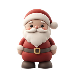 Obraz premium santa claus 3d rendered illustration. Generative AI.