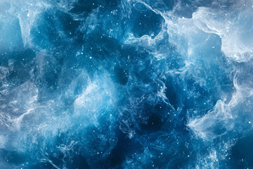 Fototapeta premium abstract background featuring swirling shades of blue and white, evoking a sense of depth and fluidity reminiscent of water or ice