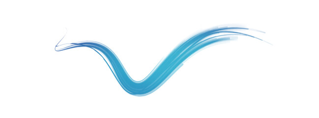 light road in the form of a swirl, neon color. Trendy geometric neon collage for speed movement. Abstract technology light lines background 3d.