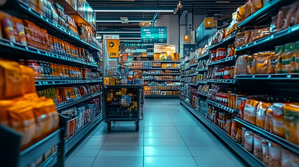 Fototapeta premium Buying trends - Analyzing current consumer behavior patterns to identify emerging purchasing trends, helping businesses and marketers anticipate changes in consumer preferences and product demand.