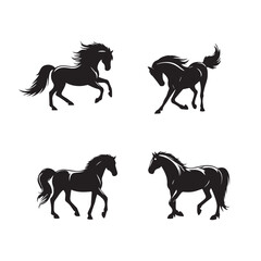 A vector art illustration silhouettes design 