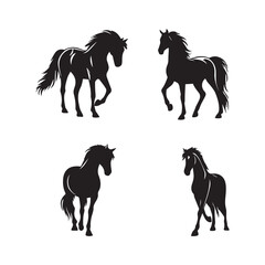  A vector art illustration silhouettes design