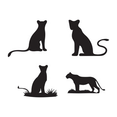 A vector art illustration silhouettes design 