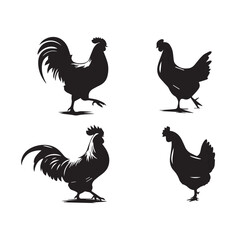 A vector art illustration silhouettes design 