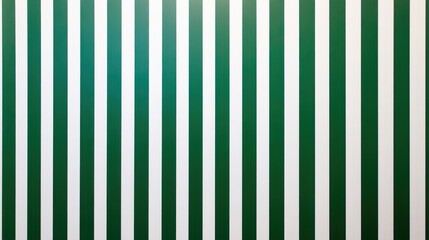 Obraz premium Bold green and white stripes, crisp and striking against a smooth white background, creating high contrast.
