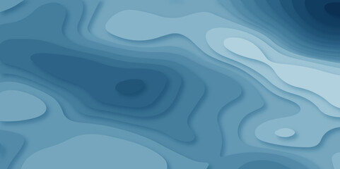  Luxury blue wave and empty space for texture art design. Minimal abstract vector wave carve diamond topography line circle creative 3d papercut white background.