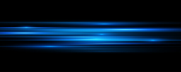 Light blue motion, cyan glowing neon lines