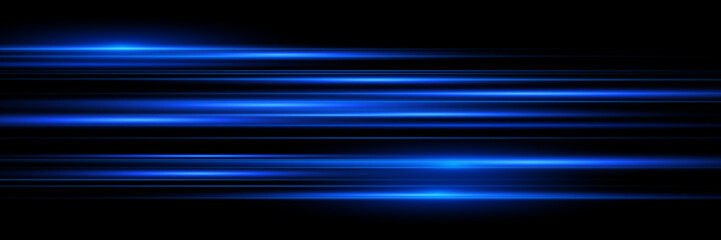 Light blue motion, cyan glowing neon lines