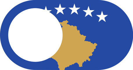 Switch Off Icon of Kosovo Flag