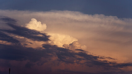 beautifull blue,yellow,white ,orange and black sky cloude view