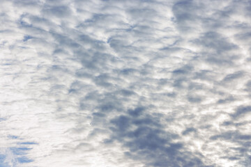 Fototapeta premium White clouds on soft sunlight and sky background at morning time