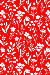 seamless pattern with flowers