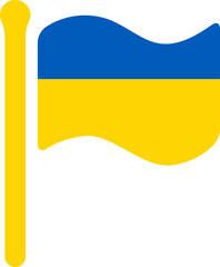 Ukraine Flag free flown Rounded icon